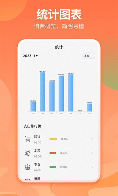 番茄记账本官方版下载,番茄记账本,记账app,记录app